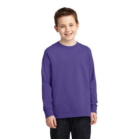 Port & Company ®  Youth Long Sleeve 5.4-oz 100% Cotton T-Shirt. PC54YLS