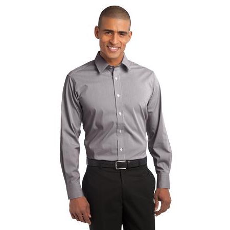Port Authority ®  Fine Stripe Stretch Poplin Shirt. S647