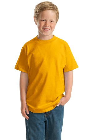 Hanes ®   -  Youth Beefy-T ®  Born to Be Worn 100% Cotton T-Shirt.  5380