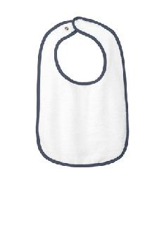 Rabbit Skins   Infant Contrast Trim Terry Bib. RS1003